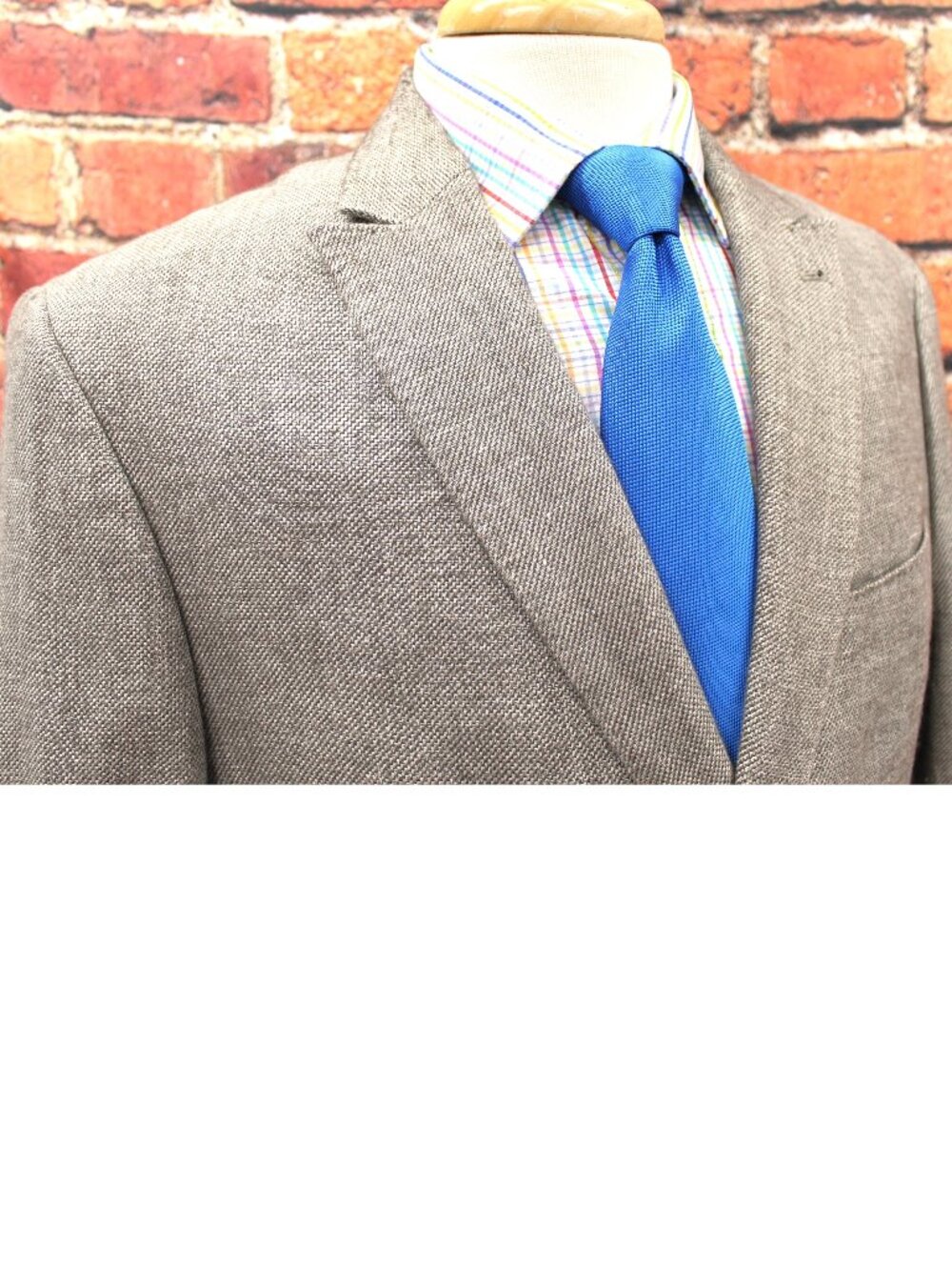 44 REG| JOSEPH ABBOUD SLIM FIT SPORT COAT LINEN/WOOL GRAY-KHAKI